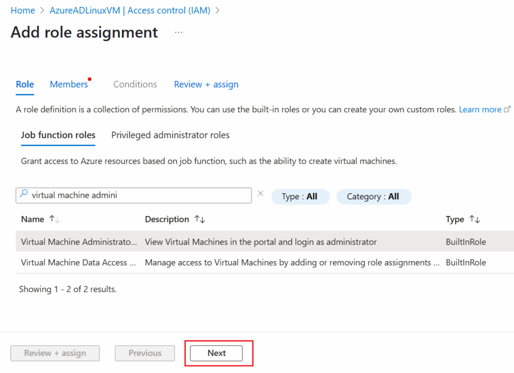 Role Assignment